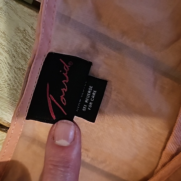 Torrid 4xl Pink Sheer Tank Top - Picture 5 of 5